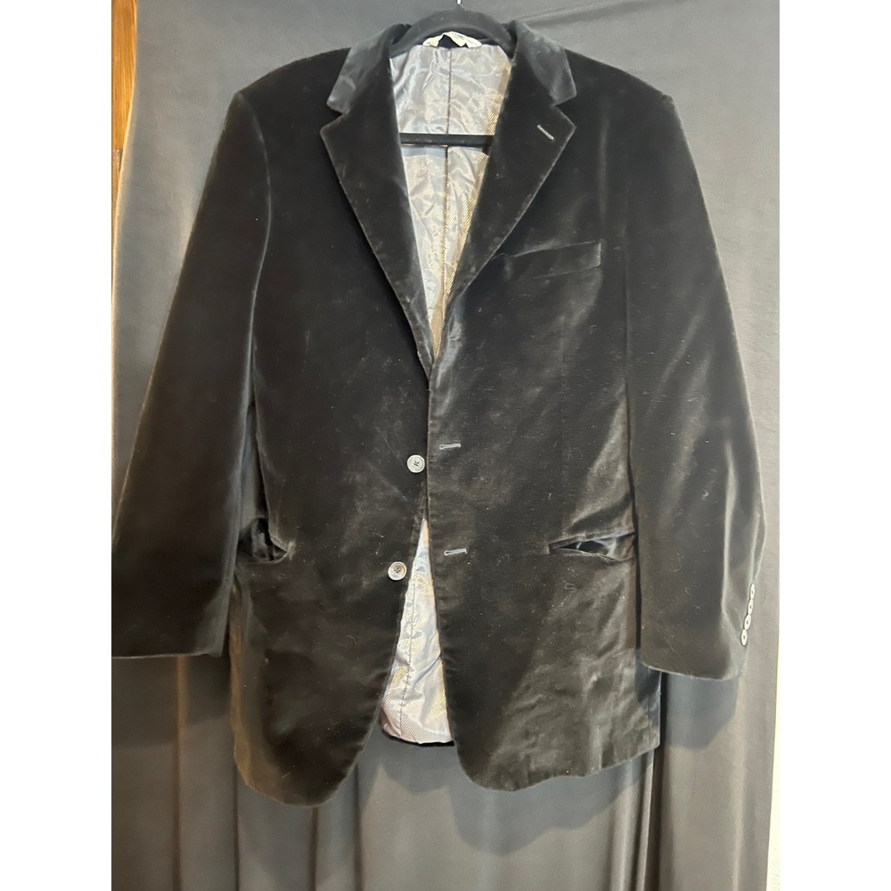 Men's Black Velvet Linea Uomo‎ Blazer